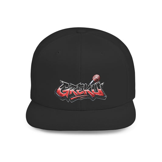 Greku Flat Bill Snapback Hat