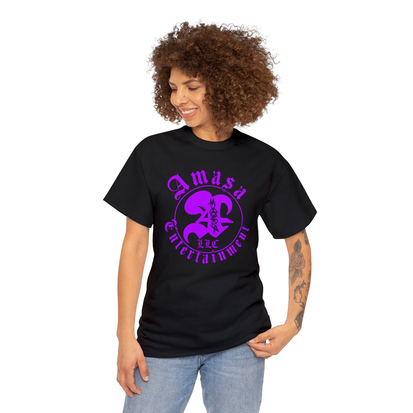 Purple amasa Heavy Cotton Tee